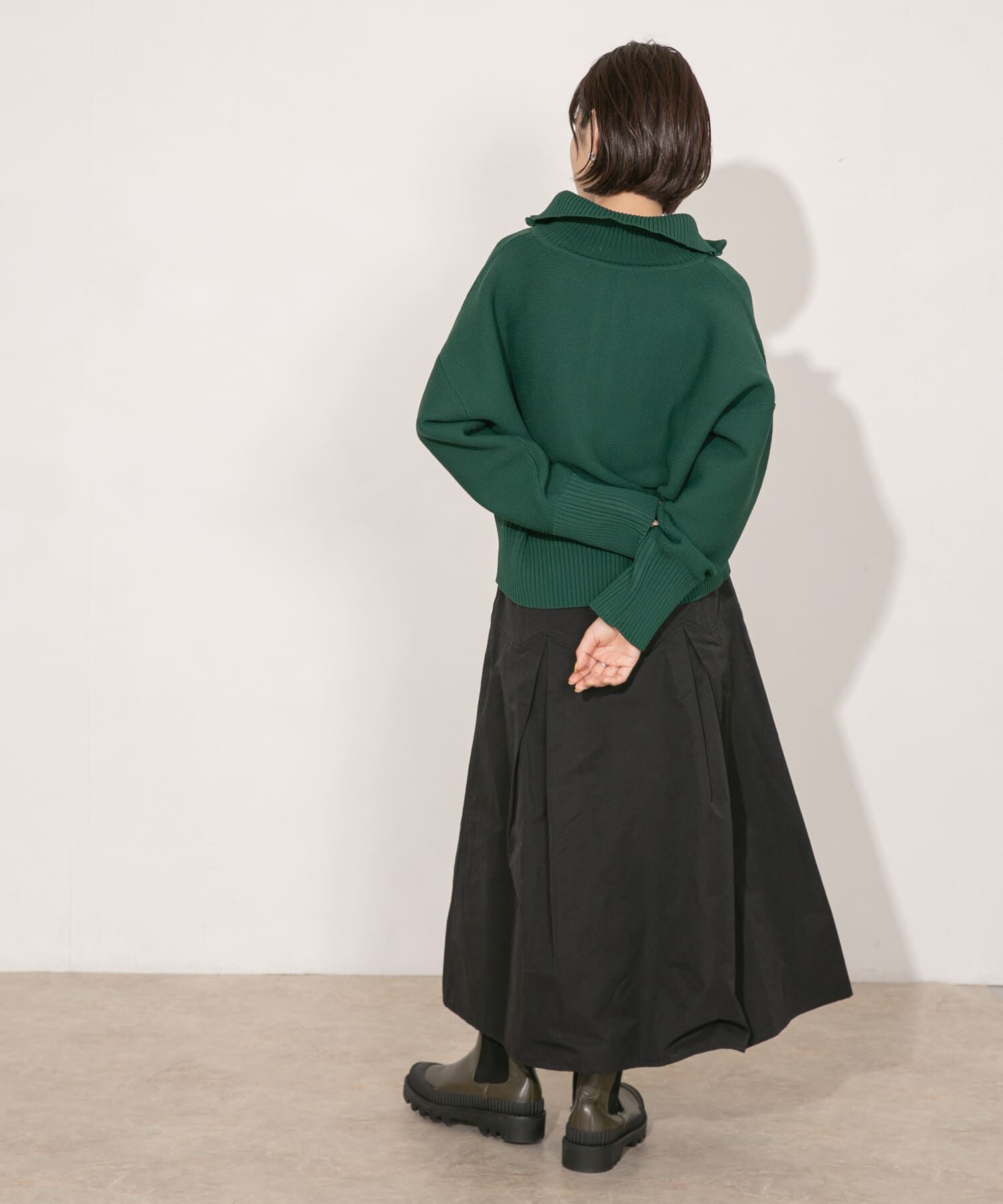  「タックミディスカート」|スカート|