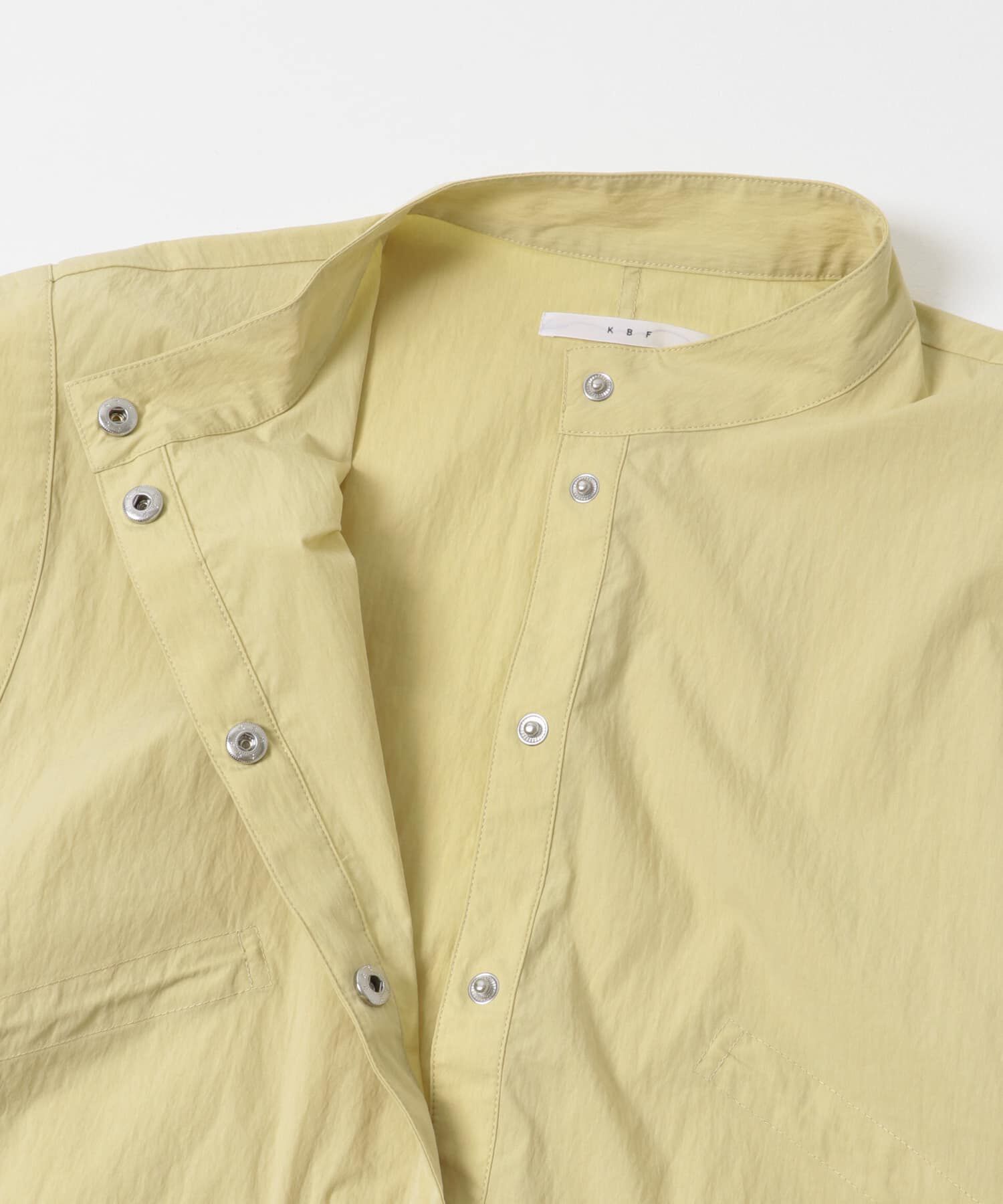  「スタンドカラーベスト」|ノーカラーコート|