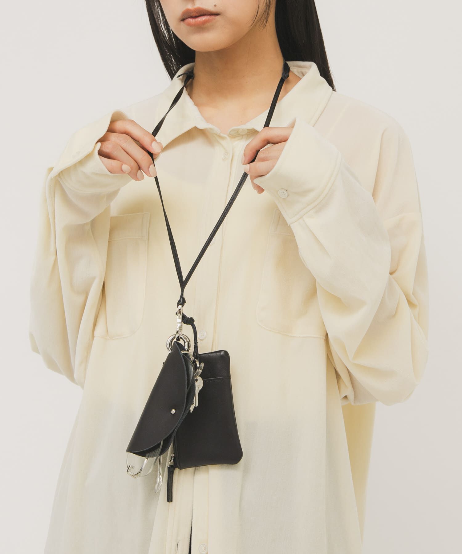  「マルチポーチネックショルダー」|その他|ブラック