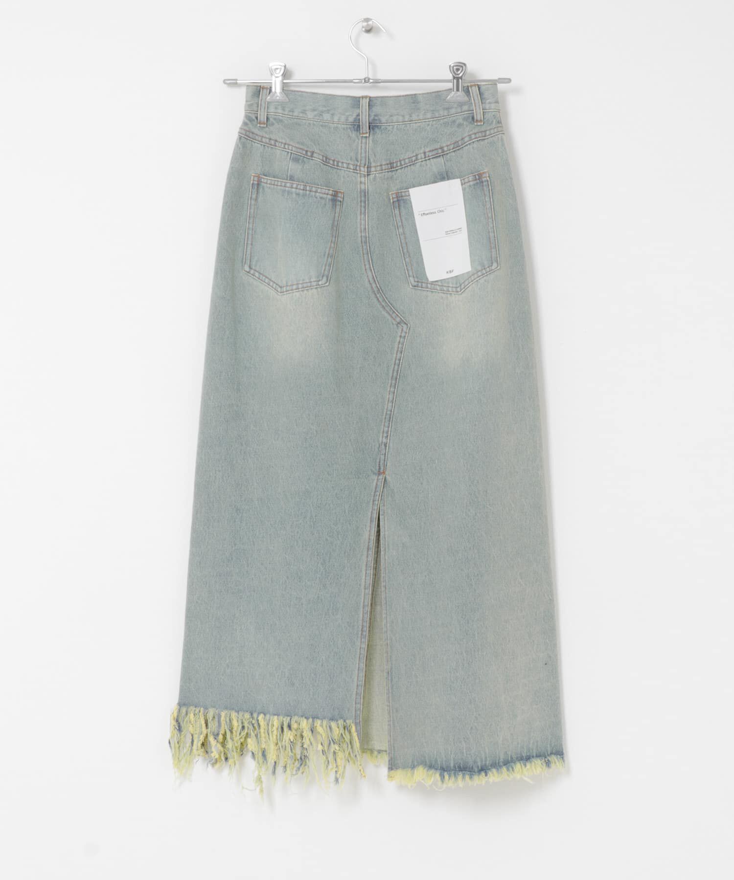  「アシメフリンジデニムスカート」|スカート|