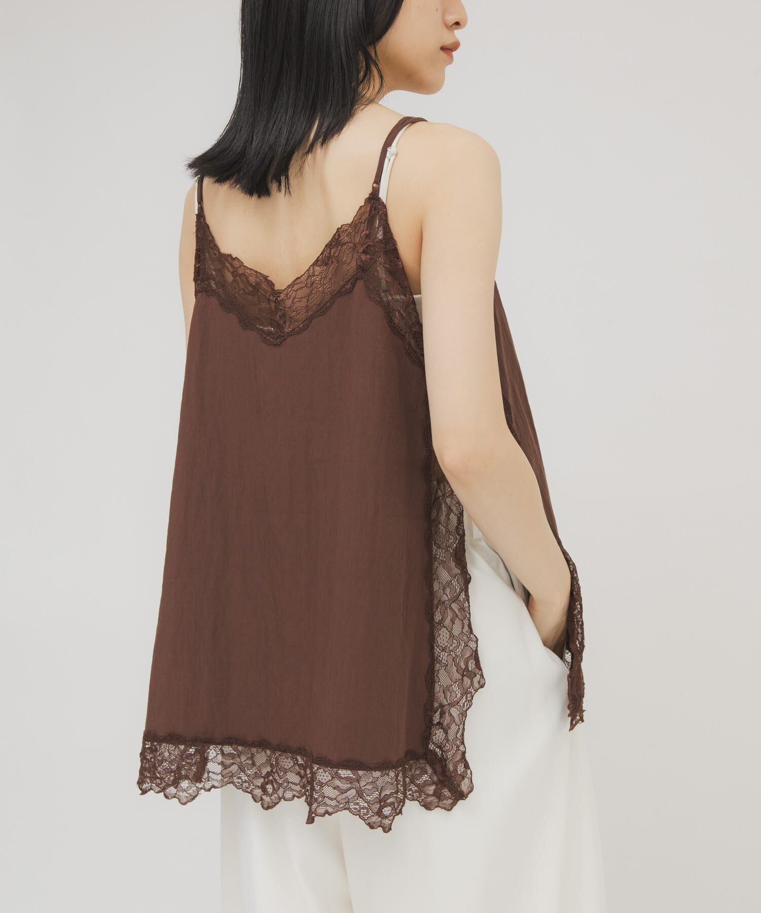  「『一部WEB限定カラー』ヴィンテージライクレースキャミソール」|キャミソール|