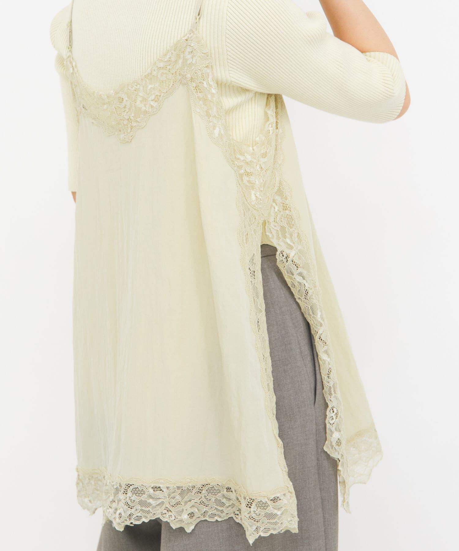  「『一部WEB限定カラー』ヴィンテージライクレースキャミソール」|キャミソール|