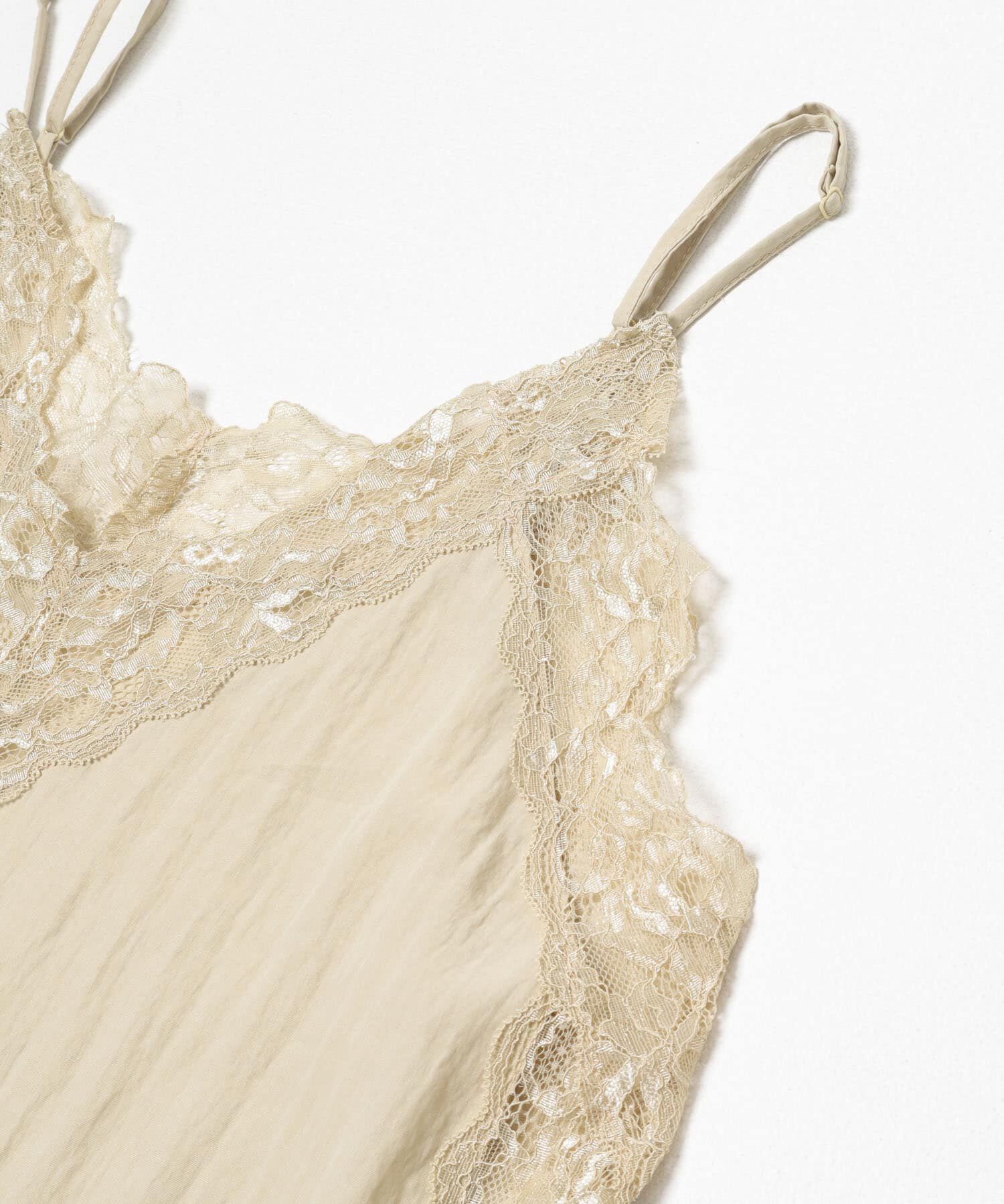  「『一部WEB限定カラー』ヴィンテージライクレースキャミソール」|キャミソール|