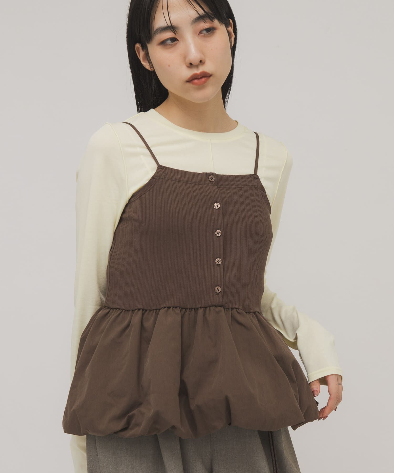  「バルーンビスチェSETトップス」|Tシャツ・カットソー|