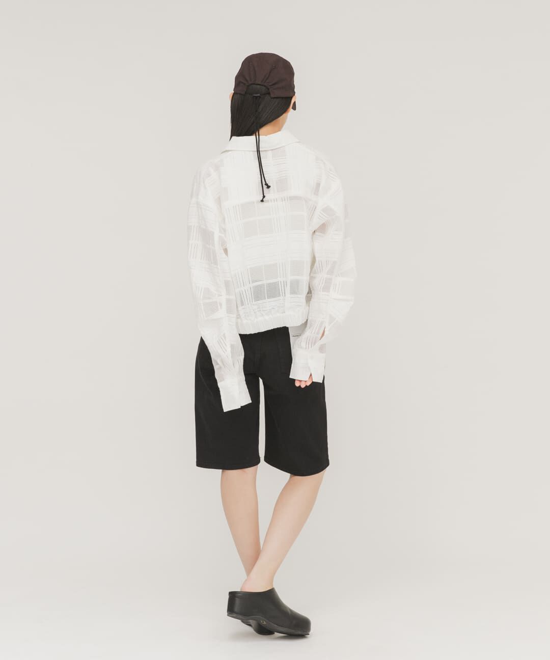  「シアーチェックコンパクトシャツ」|シャツ・ブラウス|