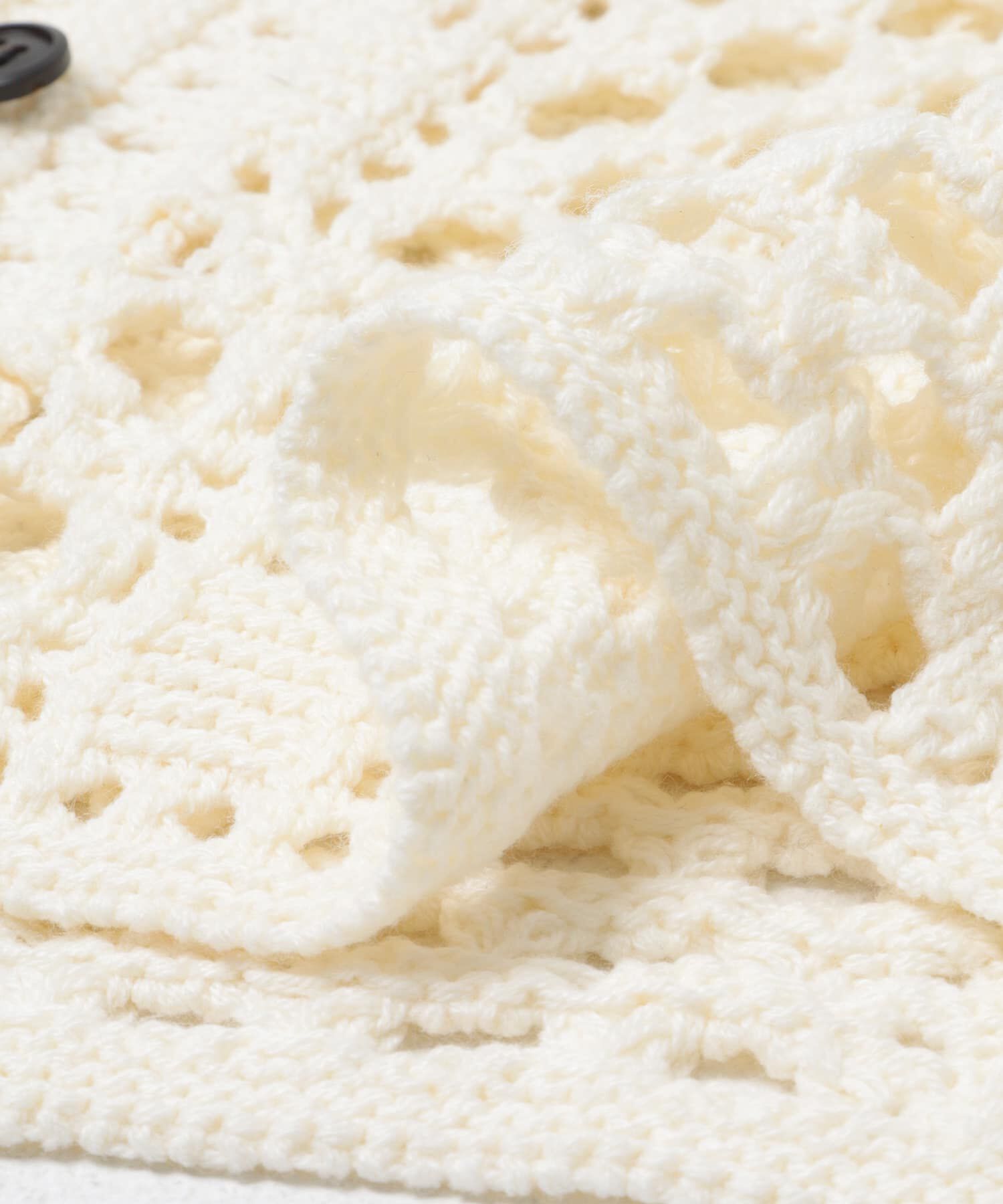  「クロシェニットシャツ」|ニット・セーター|