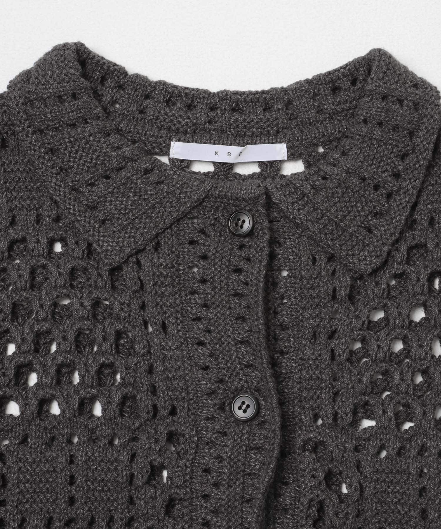  「クロシェニットシャツ」|ニット・セーター|