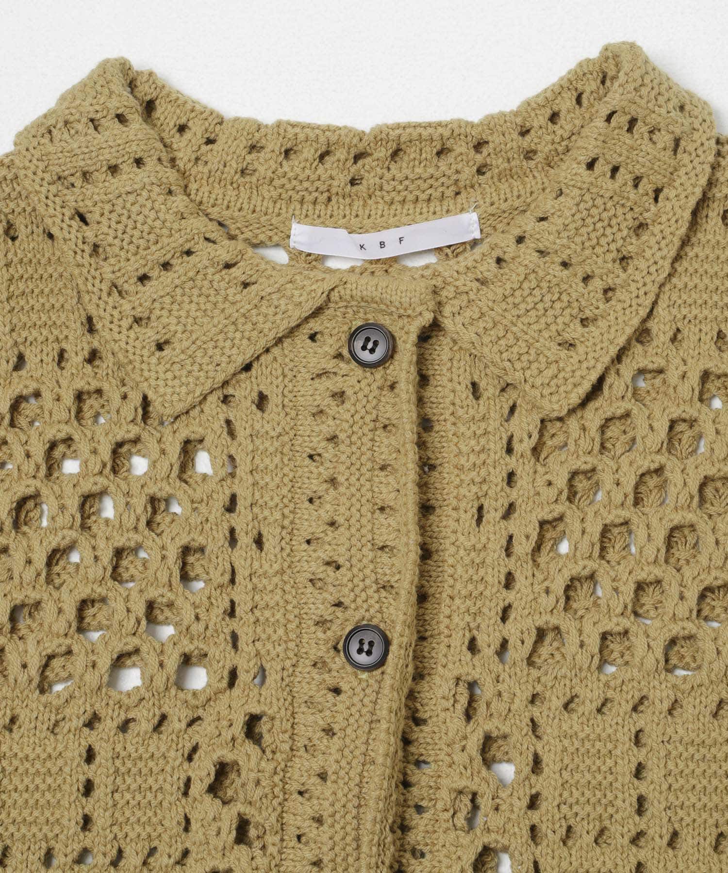  「クロシェニットシャツ」|ニット・セーター|