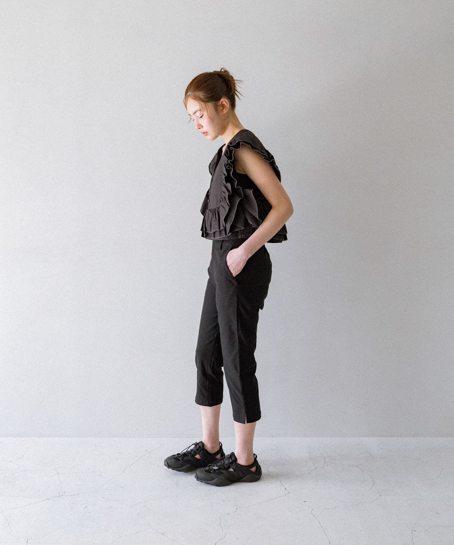  「2WAYバイカラーフリルブラウス」|シャツ・ブラウス|