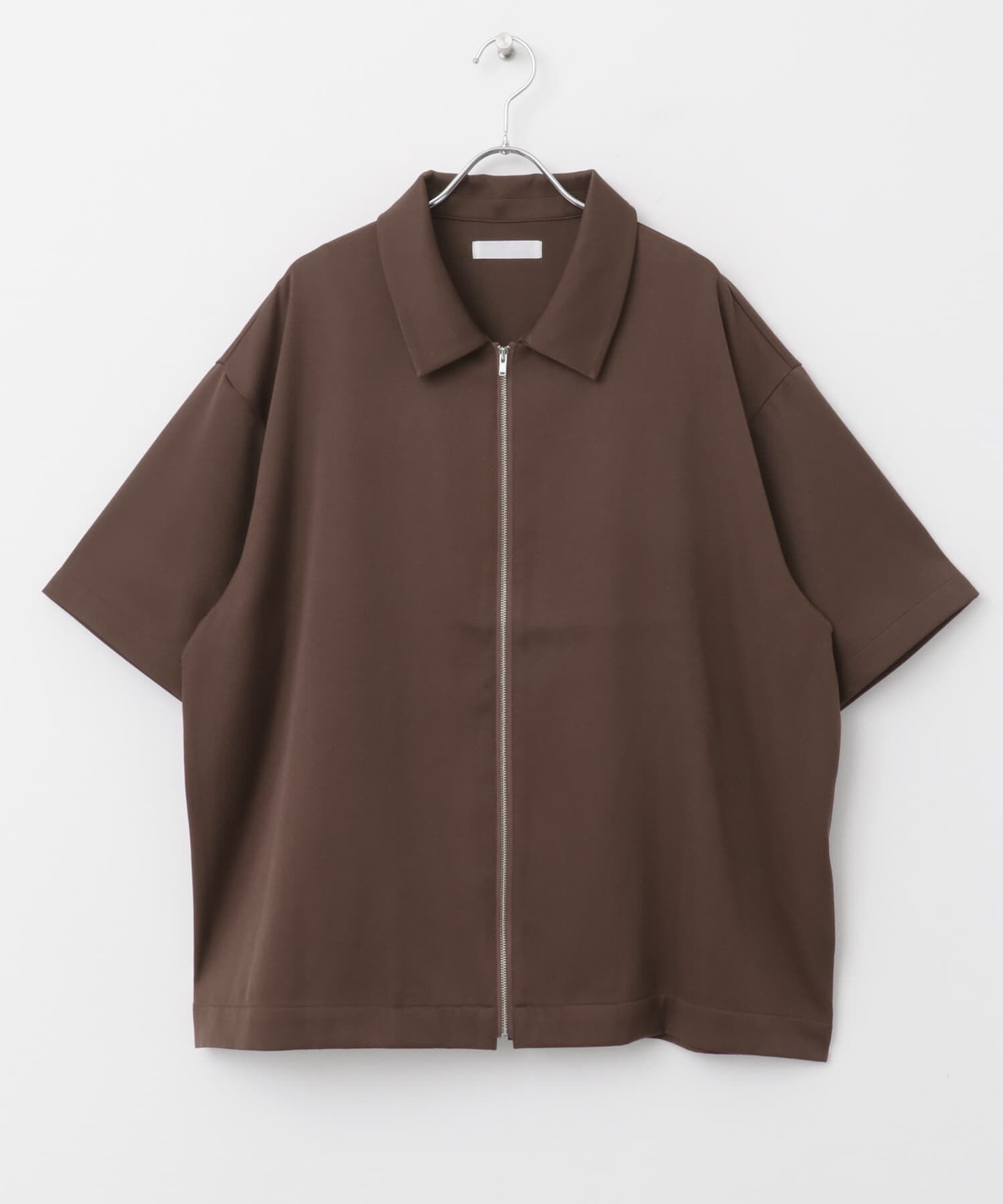 SENSE OF PLACE by URBAN RESEARCH「ZIPショートスリーブルーズシャツ」|シャツ・ブラウス|