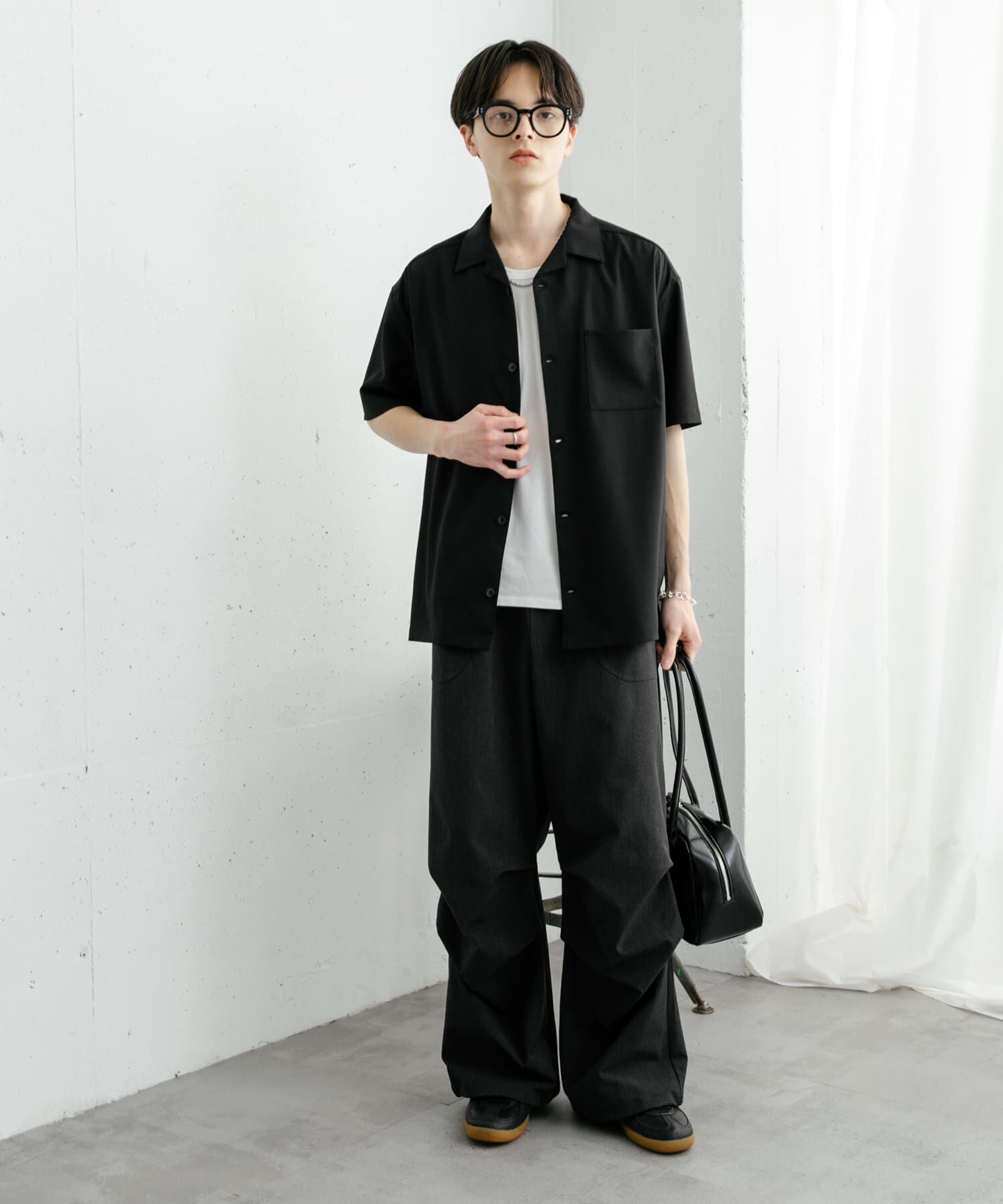 SENSE OF PLACE by URBAN RESEARCH「『ユニセックス』オープンカラールーズショートスリーブシャツ」|シャツ・ブラウス|