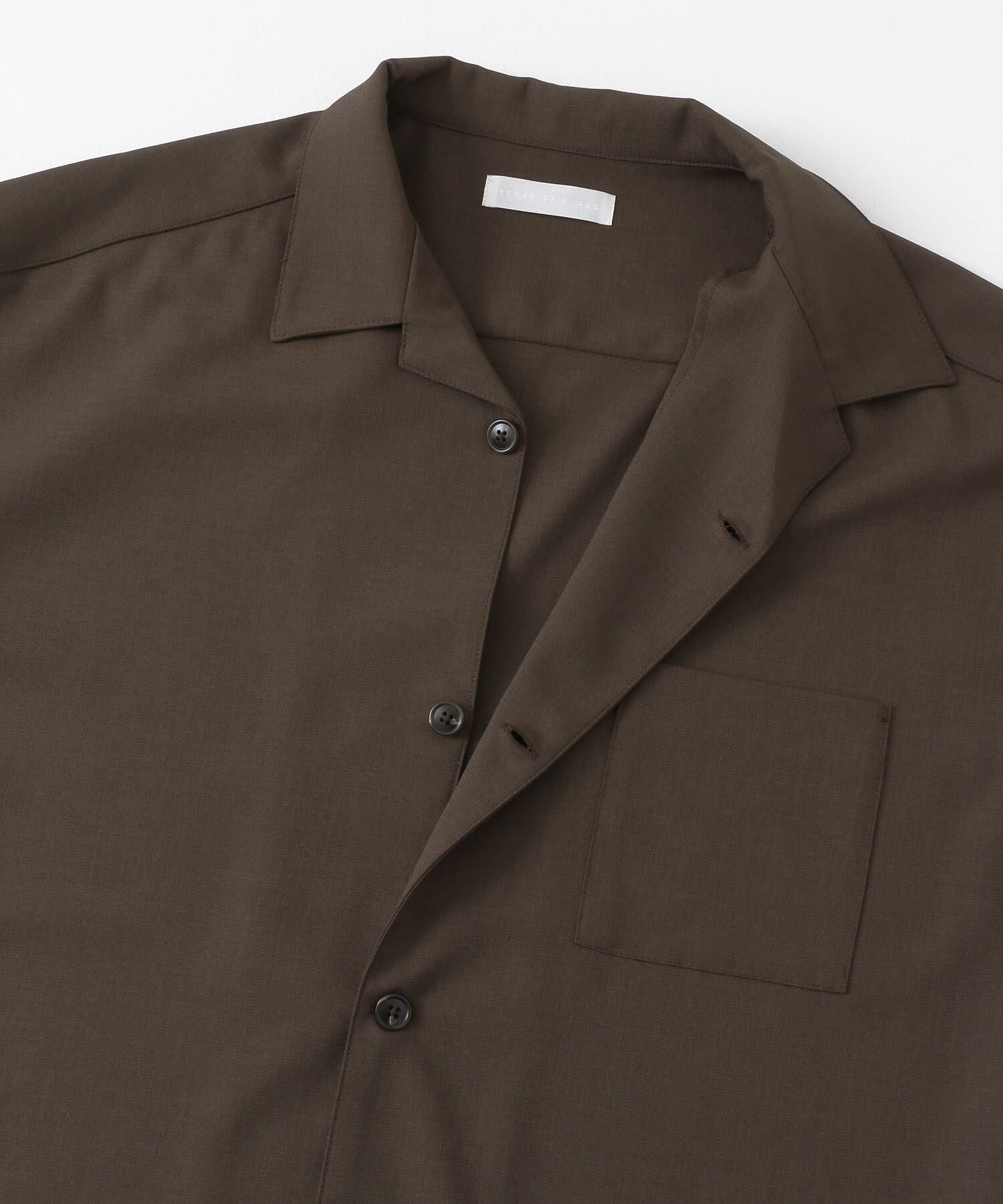 SENSE OF PLACE by URBAN RESEARCH「『ユニセックス』オープンカラールーズショートスリーブシャツ」|シャツ・ブラウス|