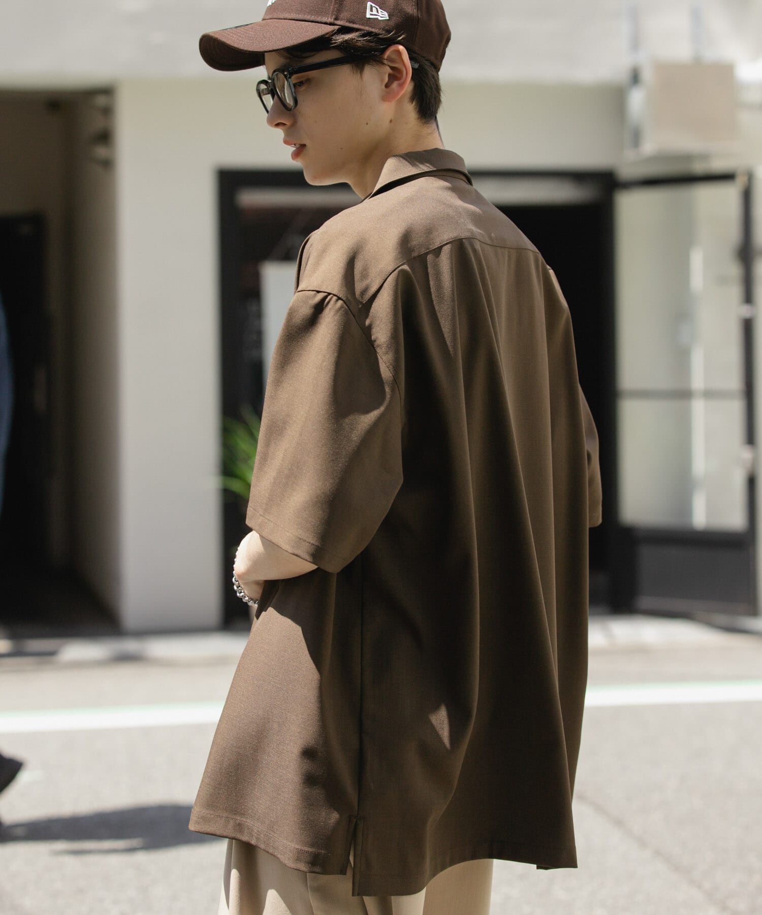 SENSE OF PLACE by URBAN RESEARCH「『ユニセックス』オープンカラールーズショートスリーブシャツ」|シャツ・ブラウス|