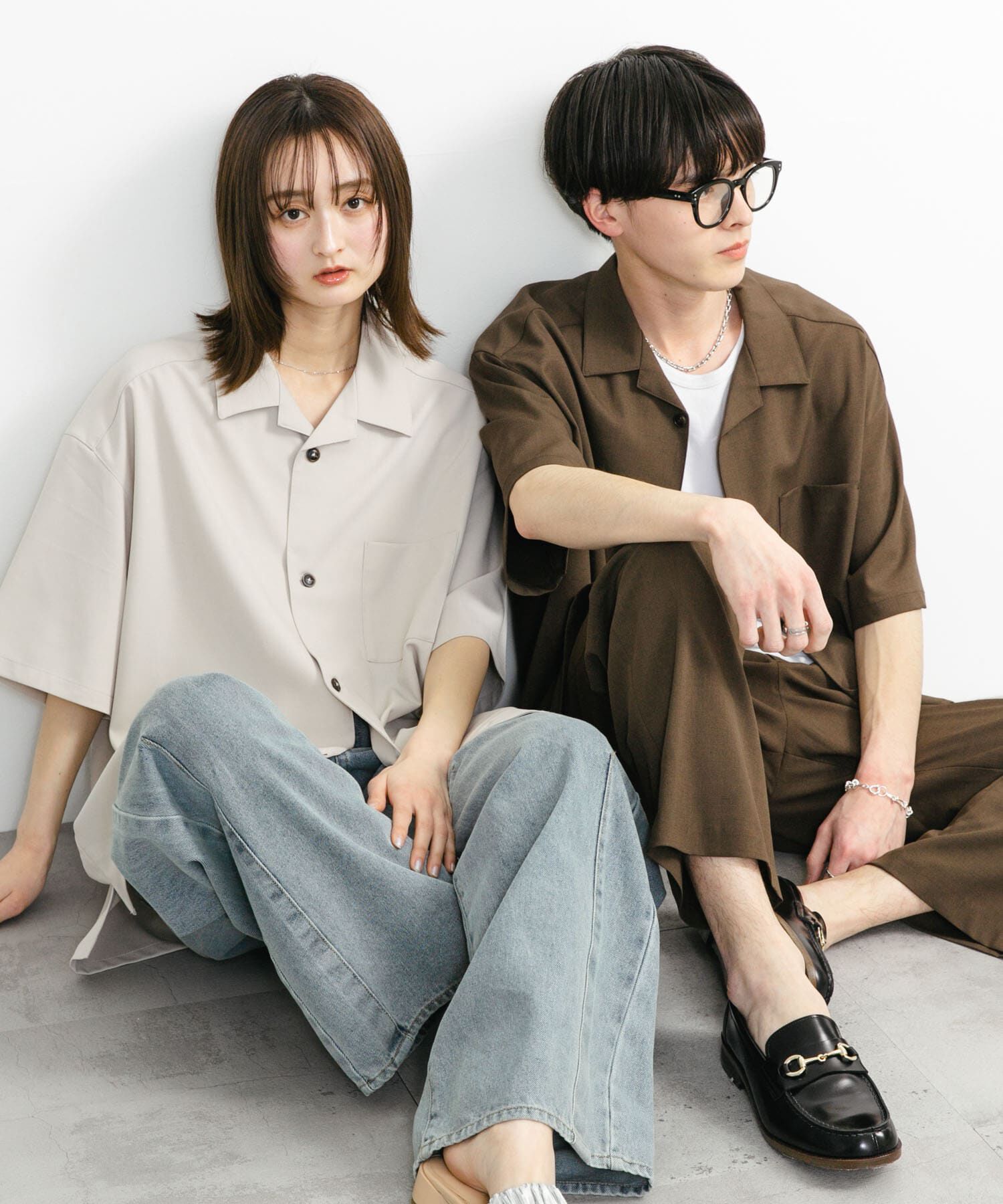 SENSE OF PLACE by URBAN RESEARCH「『ユニセックス』オープンカラールーズショートスリーブシャツ」|シャツ・ブラウス|