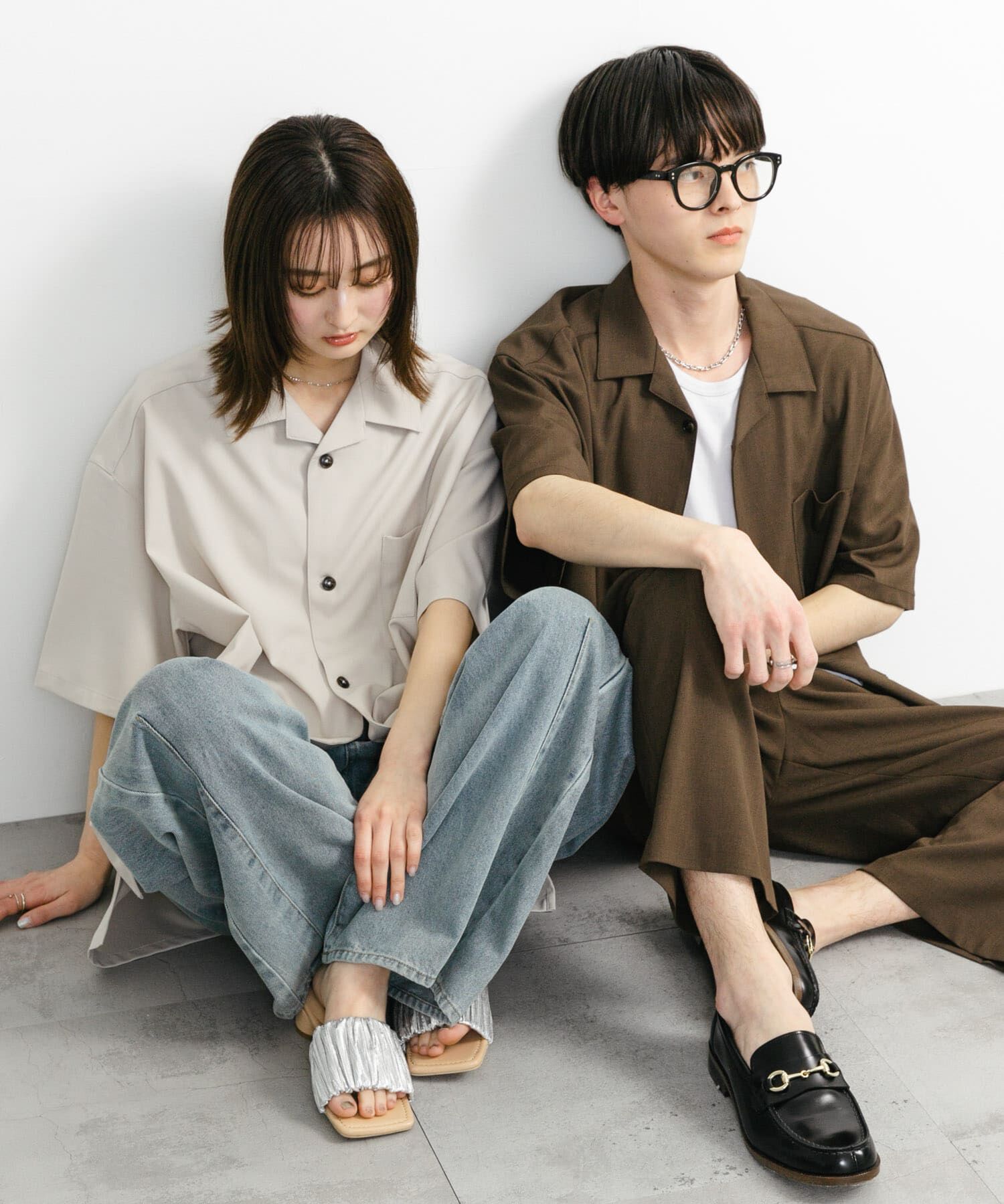 SENSE OF PLACE by URBAN RESEARCH「『ユニセックス』オープンカラールーズショートスリーブシャツ」|シャツ・ブラウス|