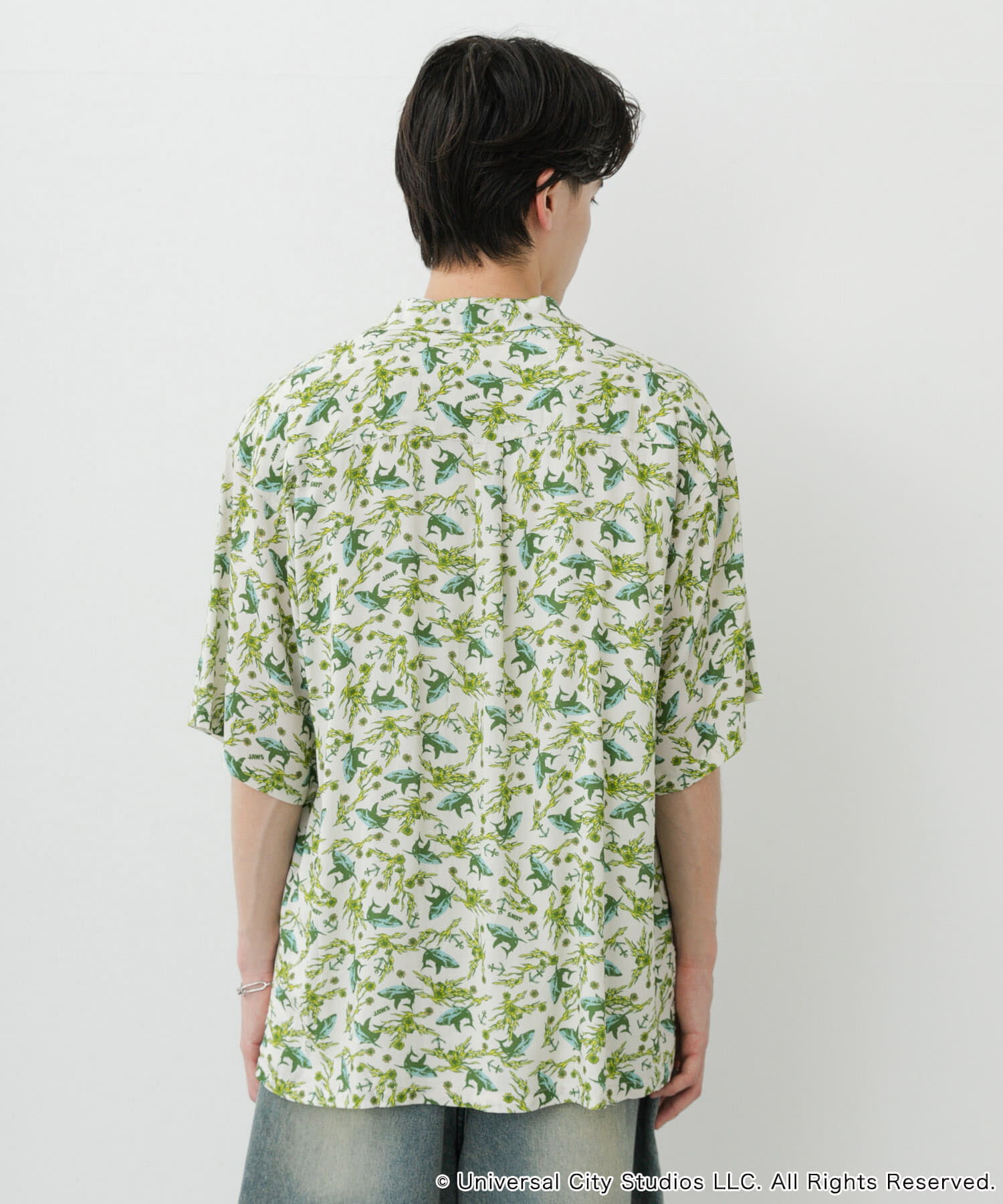 SENSE OF PLACE by URBAN RESEARCH「『別注』JAWS&times;SENSE OF PLACE　総柄オープンカラーシャツ」|シャツ・ブラウス|