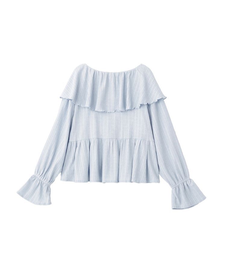 earth music&ecology「ラッフルカラーカットブラウス」|シャツ・ブラウス|