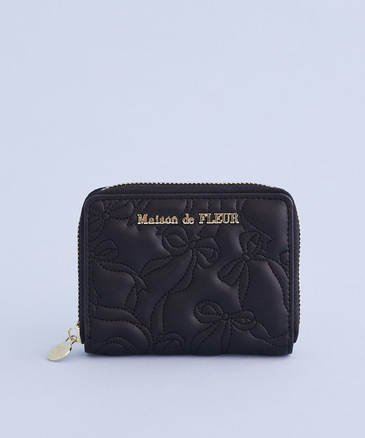 Maison de FLEUR「リボンキルティングフラグメントケース」|財布|