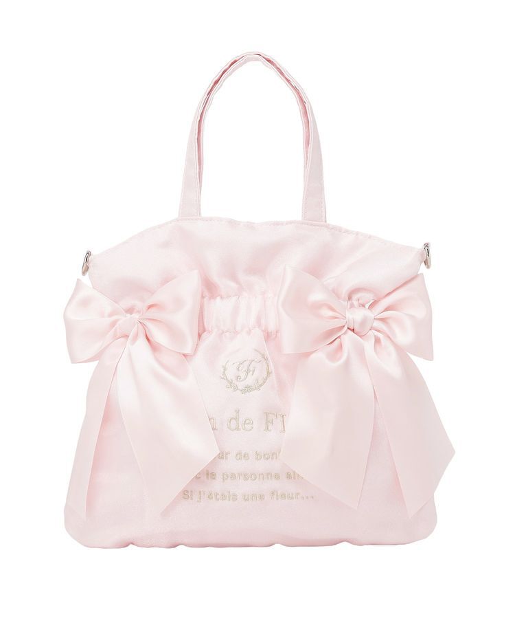 Maison de FLEUR「オーガンジーダブルリボン2Wayトートバッグ」|トートバッグ|