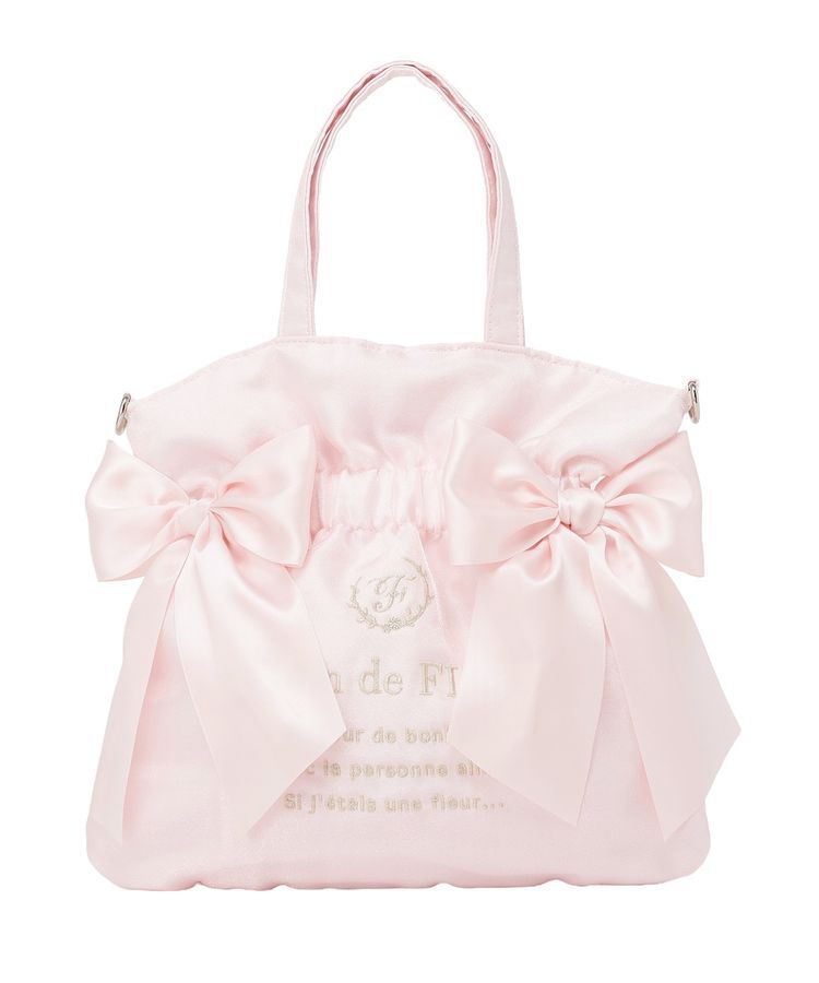 Maison de FLEUR「オーガンジーダブルリボン2Wayトートバッグ」|トートバッグ|