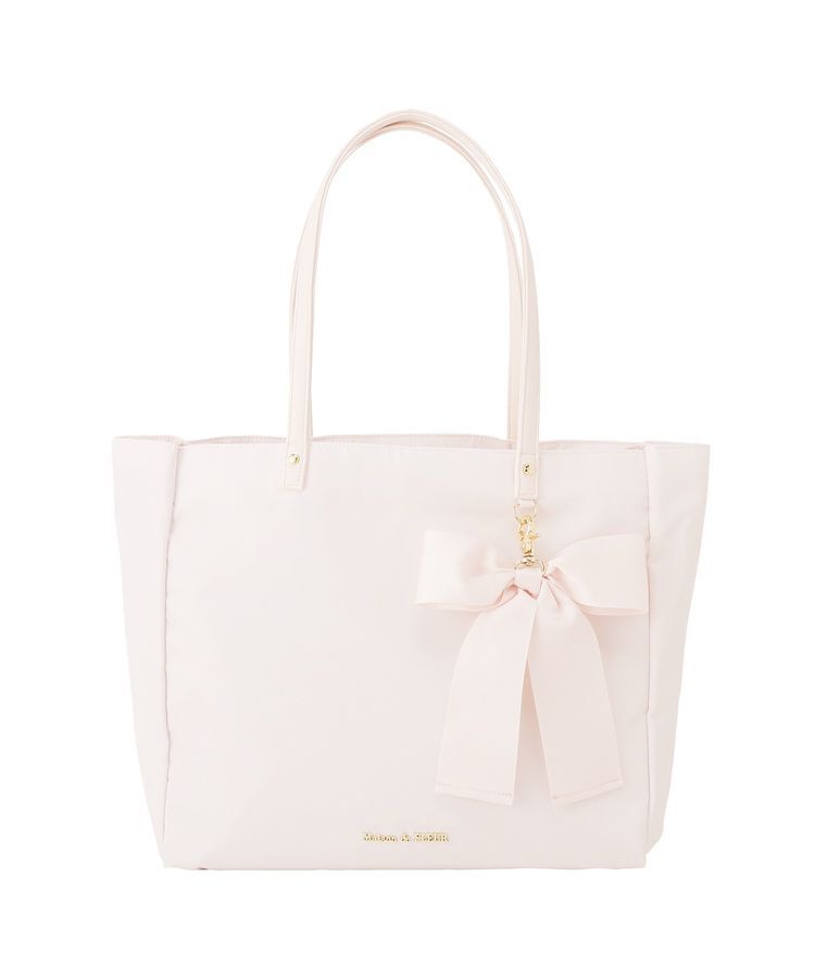 Maison de FLEUR「【機能性バッグ/A4対応】リボンチャーム付き3ルームトートバッグ」|トートバッグ|