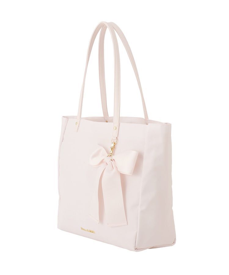 Maison de FLEUR「【機能性バッグ/A4対応】リボンチャーム付き3ルームトートバッグ」|トートバッグ|