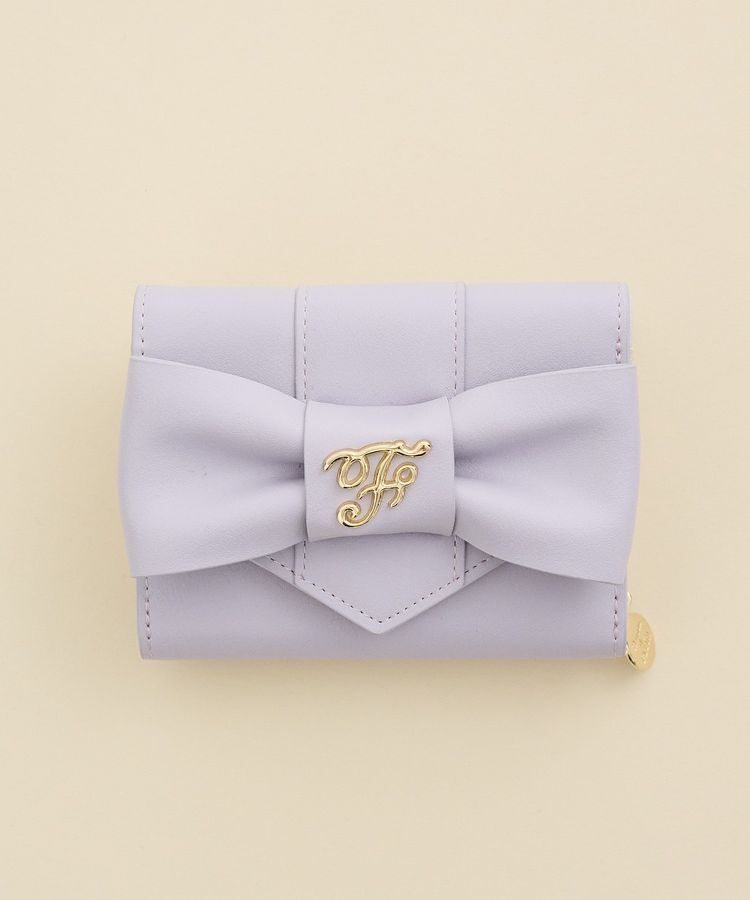 Maison de FLEUR「ベルトリボンミニウォレット」|財布|ラベンダー