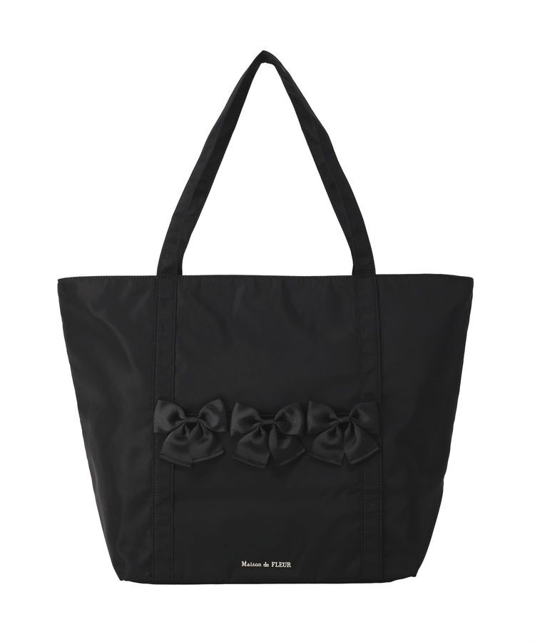Maison de FLEUR「撥水加工リボンキャリーオンバッグ」|トートバッグ|