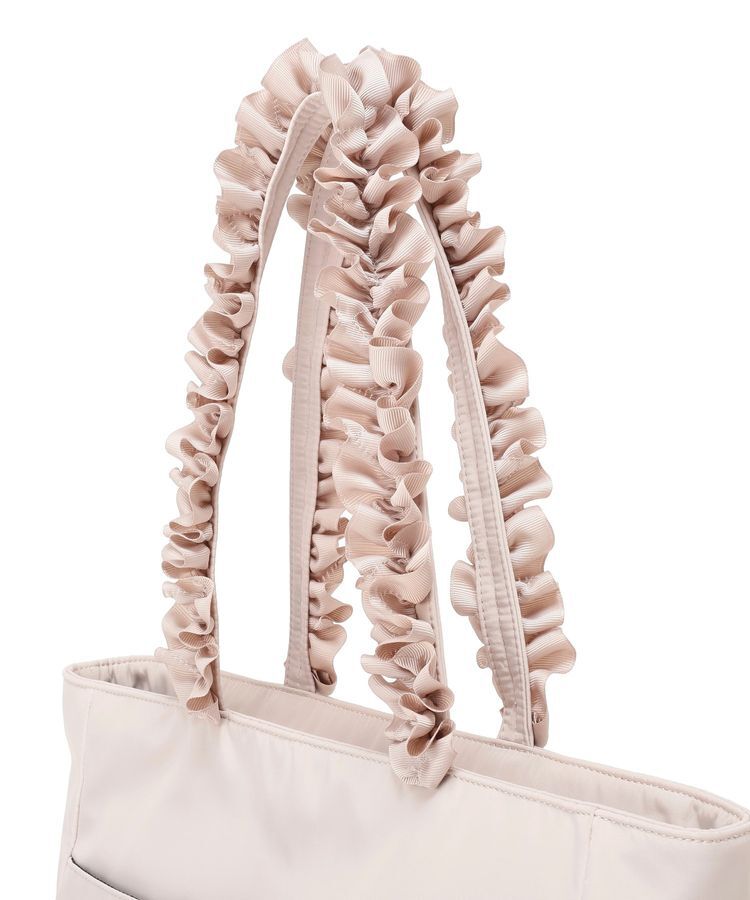 Maison de FLEUR「撥水加工フリルハンドルトートバッグ」|トートバッグ|