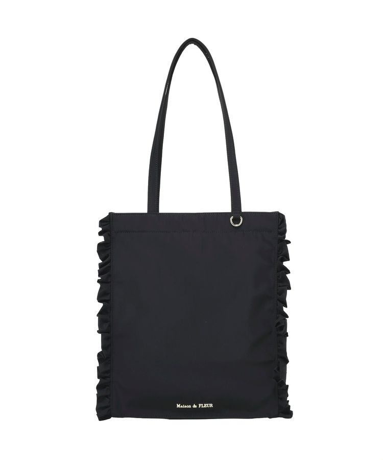 Maison de FLEUR「撥水加工フリルスクエアトートバッグ」|トートバッグ|