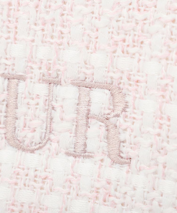 Maison de FLEUR「スカーフ付きツイードスクエアトートバッグ」|ハンドバッグ|