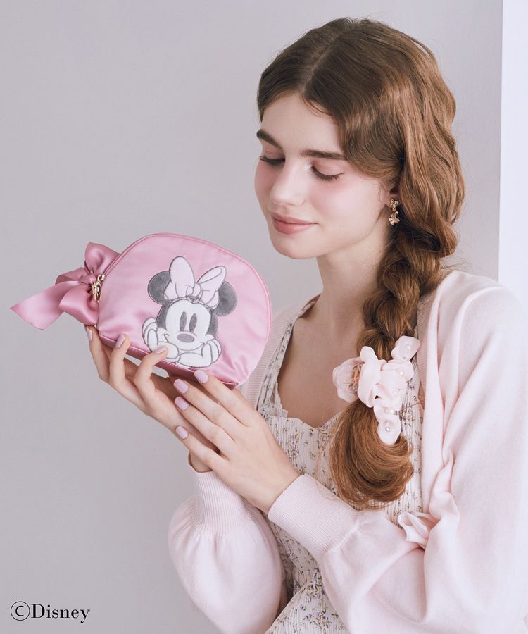 Maison de FLEUR「Minnie Mouse/ラウンドポーチ」|ポーチ|
