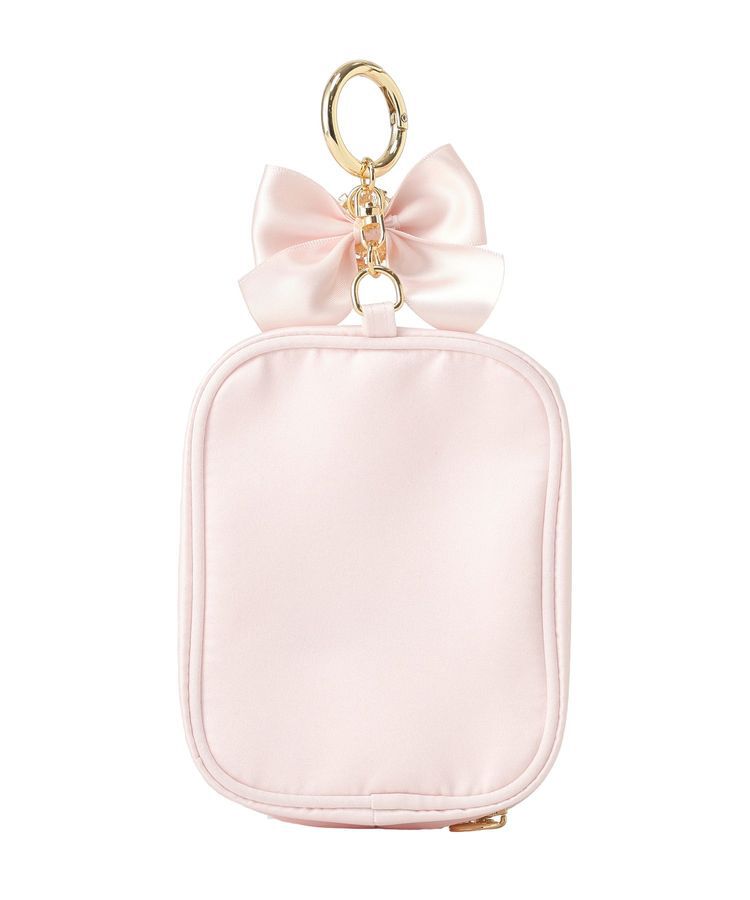 Maison de FLEUR「【6色展開】ビジューリボンクリアポーチS」|ポーチ|