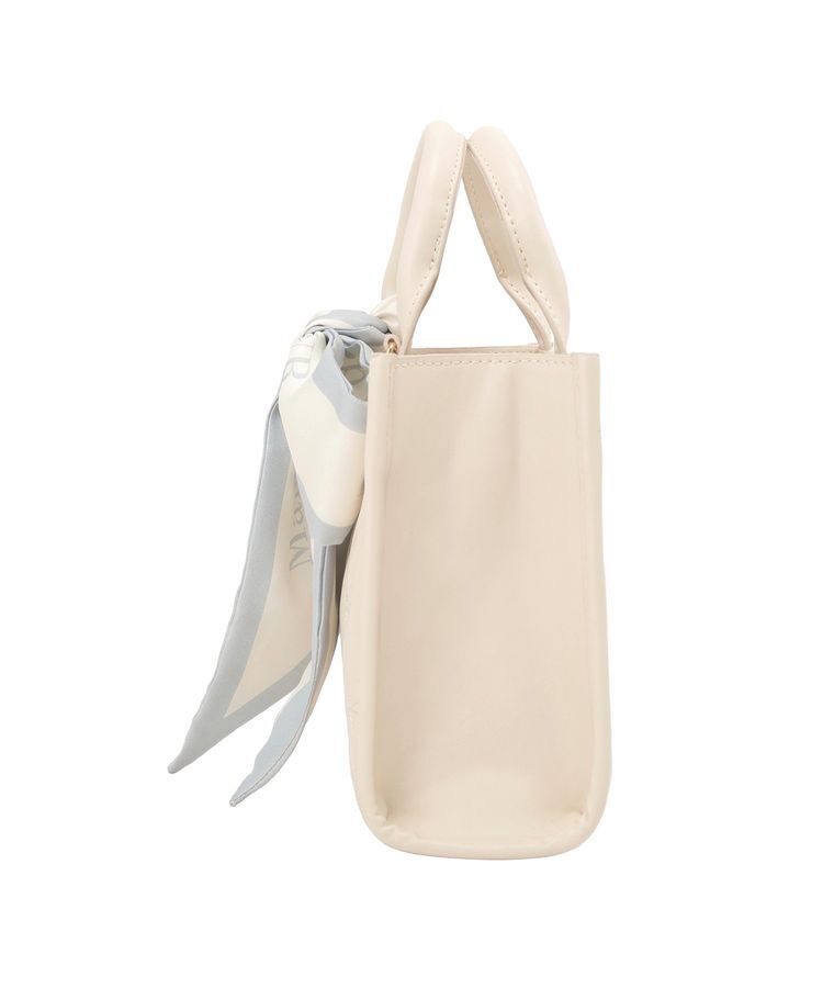 Maison de FLEUR「スカーフ付きリボンキルティング2Wayスクエアトート」|ハンドバッグ|