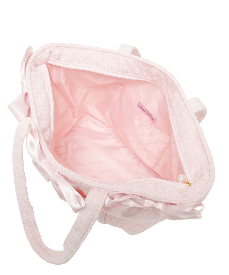 Maison de FLEUR「ツイードボリュームリボントートバッグ」|トートバッグ|