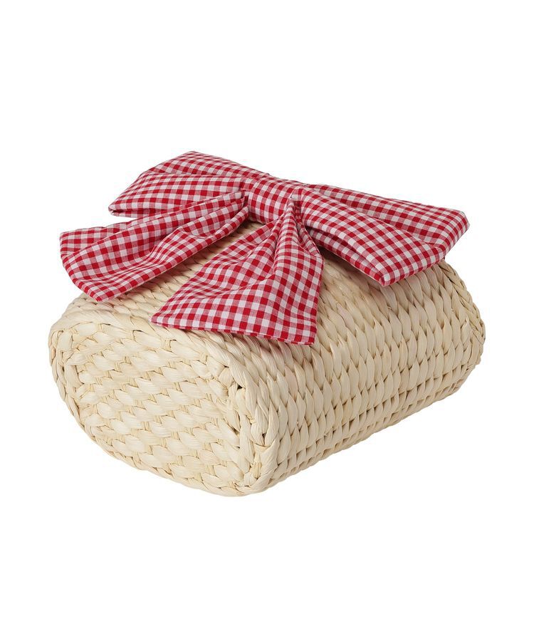 Maison de FLEUR「リボンメイズフリルハンドルカゴバッグ」|ハンドバッグ|