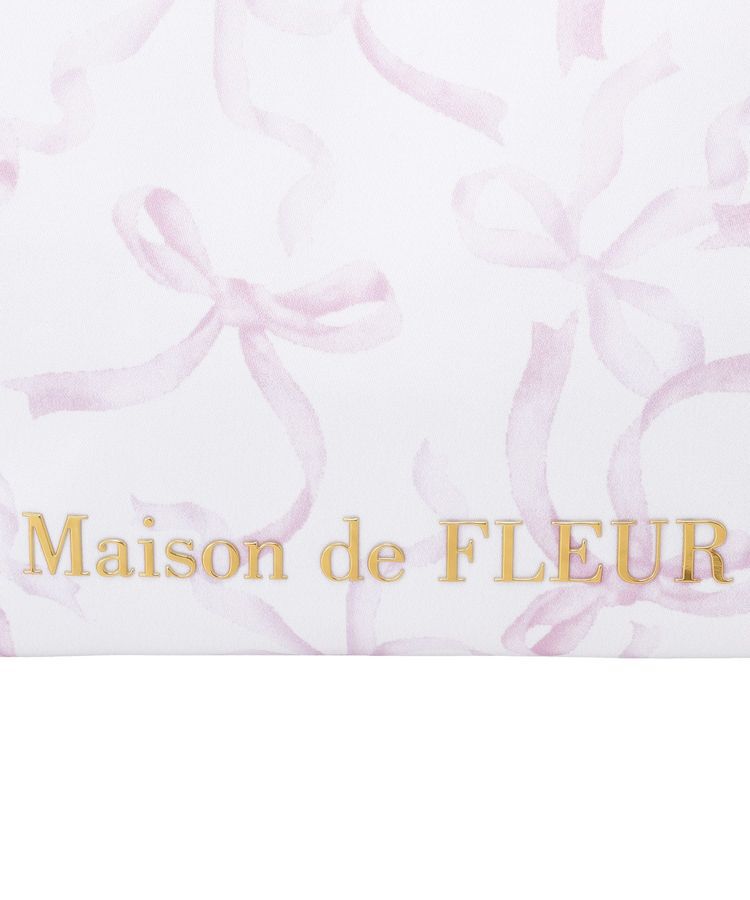 Maison de FLEUR「【保冷機能付き】リボン柄保冷バッグ」|トートバッグ|