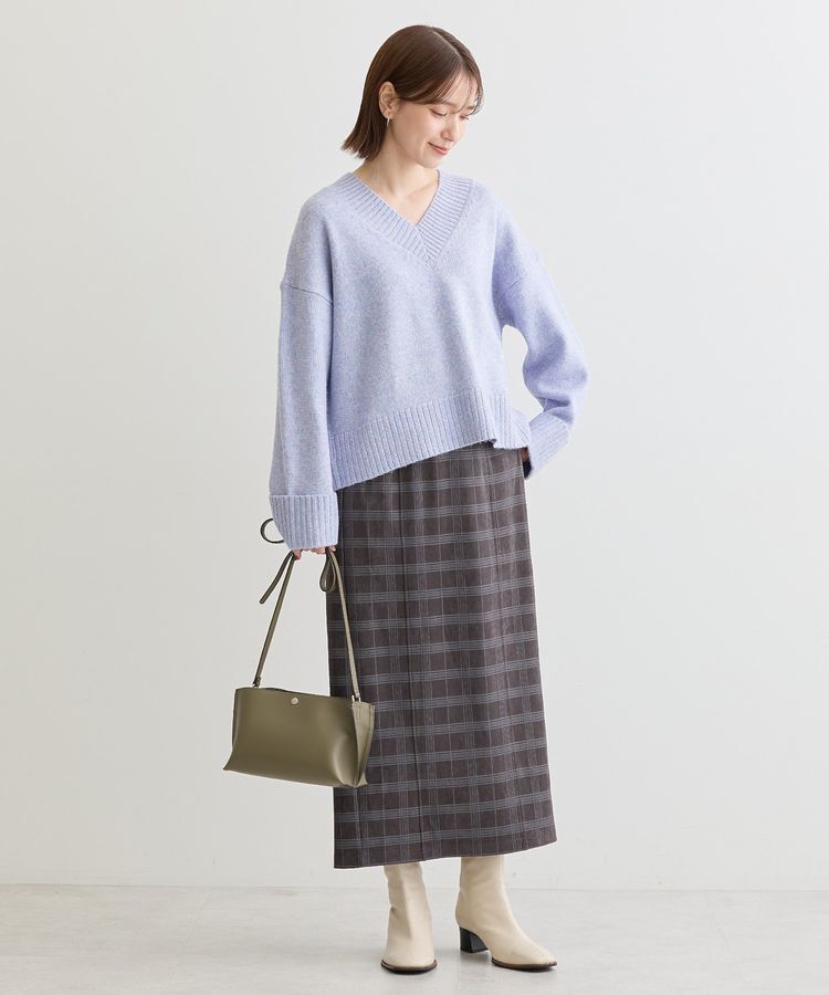 Green Parks「・ELENCARE DUE チェックナロースカート」|タイト|