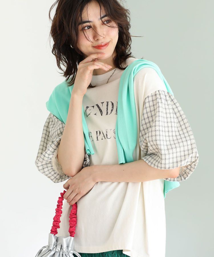 Green Parks「フロントZIPニットカーディガン」|カーディガン|