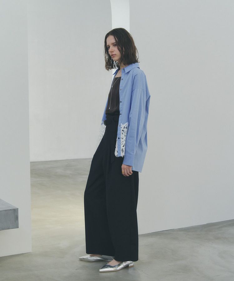 YECCA VECCA「ベルト付きカーヴィーパンツ」|その他|