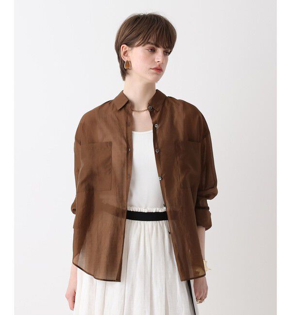 allureville「オーガンシアーシャツ」|シャツ・ブラウス|