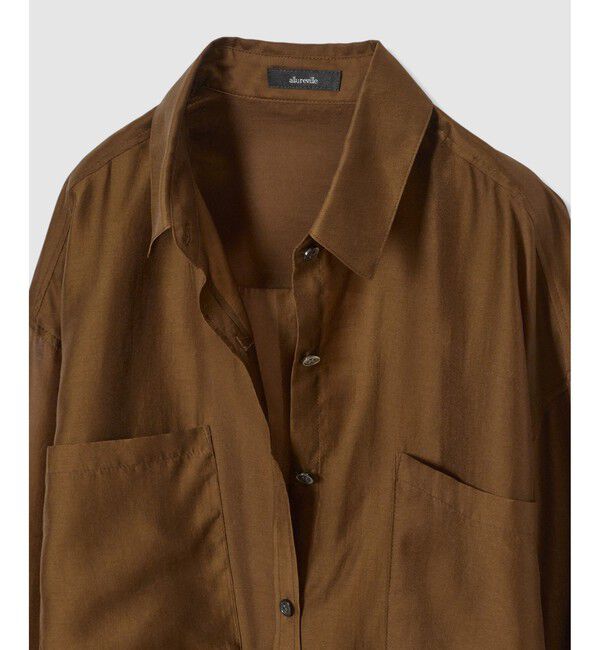 allureville「オーガンシアーシャツ」|シャツ・ブラウス|