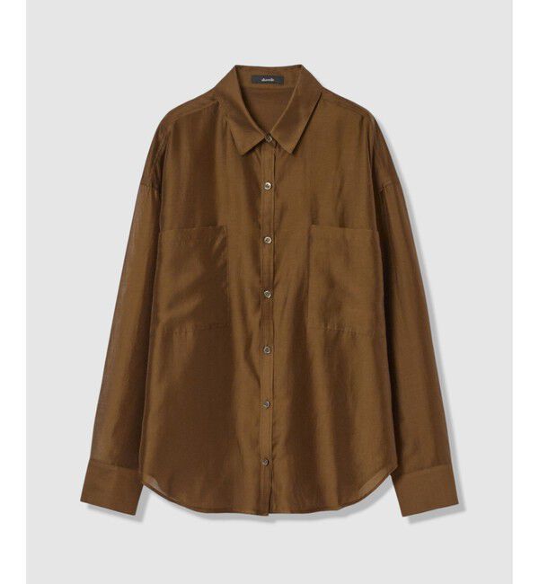 allureville「オーガンシアーシャツ」|シャツ・ブラウス|