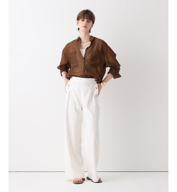 allureville「オーガンシアーシャツ」|シャツ・ブラウス|