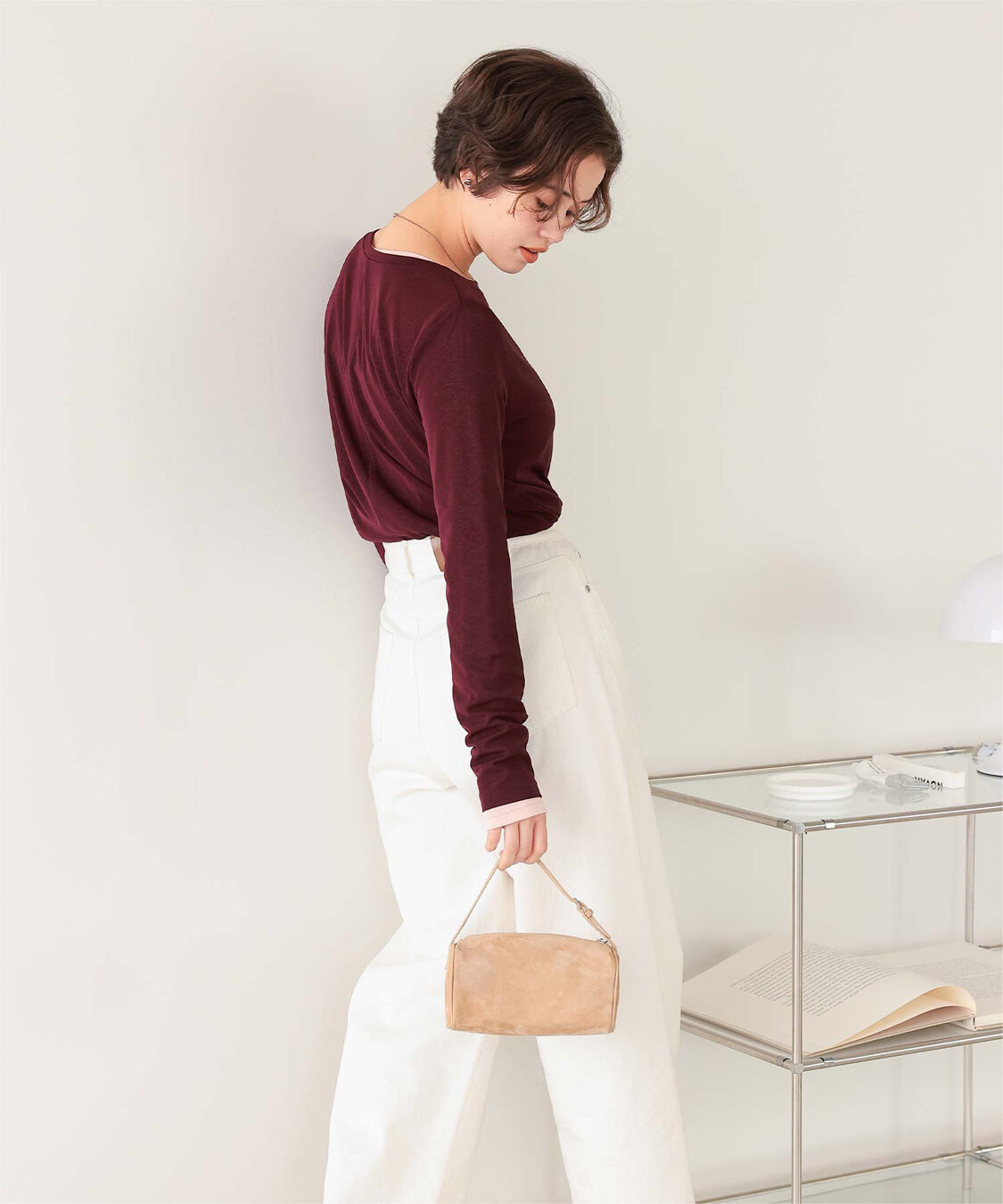 titivate「シアーカットソーロングスリーブトップス」|Tシャツ・カットソー|