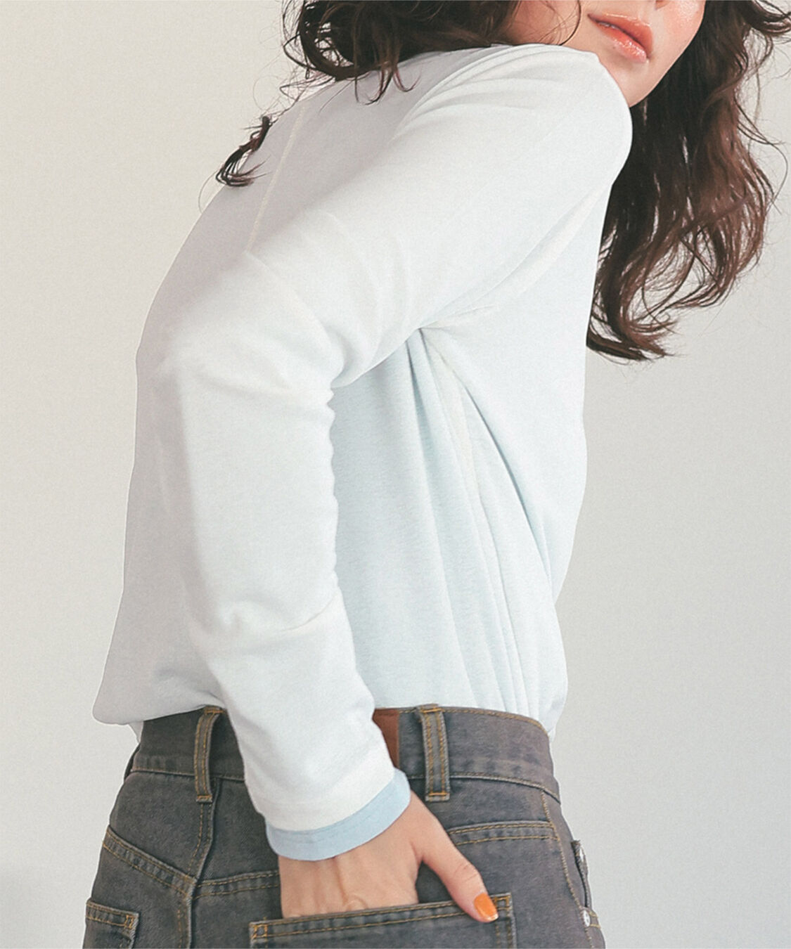 titivate「シアーカットソーロングスリーブトップス」|Tシャツ・カットソー|