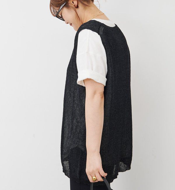  「テープヤーンベスト」|ニット・セーター|