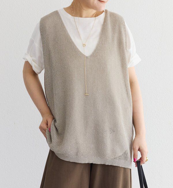  「テープヤーンベスト」|ニット・セーター|