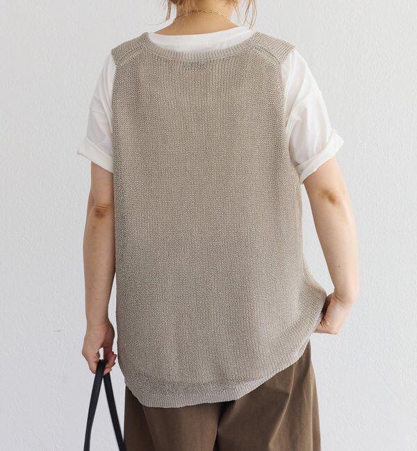  「テープヤーンベスト」|ニット・セーター|