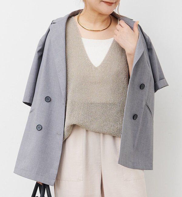  「テープヤーンベスト」|ニット・セーター|